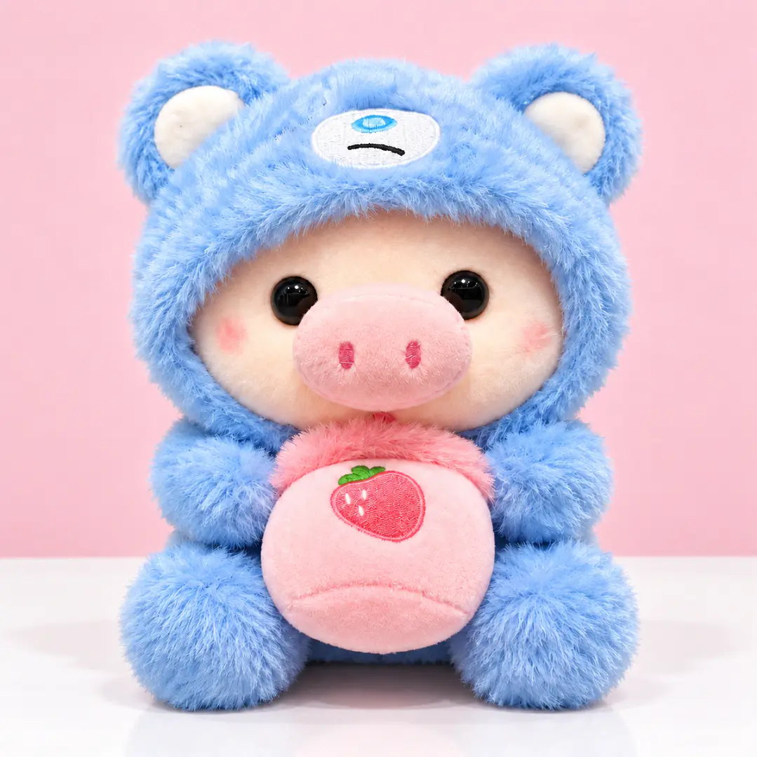 🐷💙 Cerdita de Peluche con Pijama de Gruñon – Ositos Cariñositos 1