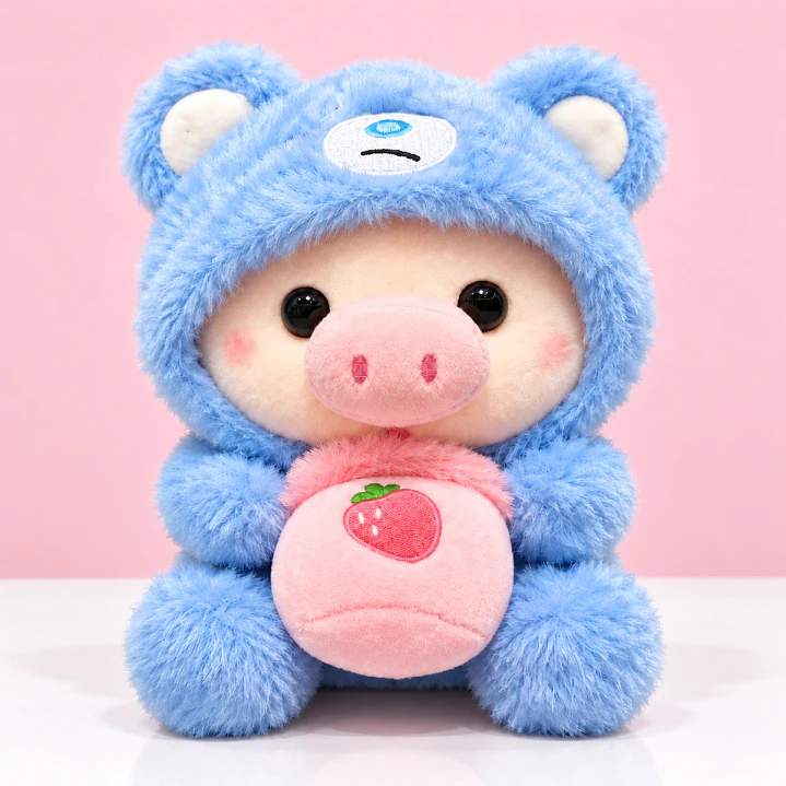 🐷💙 Cerdita de Peluche con Pijama de Gruñon – Ositos Cariñositos 1