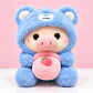 🐷💙 Cerdita de Peluche con Pijama de Gruñon – Ositos Cariñositos - Miniatura 1