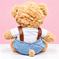 🧸💙 Osito de Peluche con Overol Azul – Un Abrazo Lleno de Amor - Miniatura 3