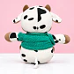 🐮💚 Vaquita de Peluche con Suéter Verde – Dulce y Adorable 🌸 - Miniatura 2
