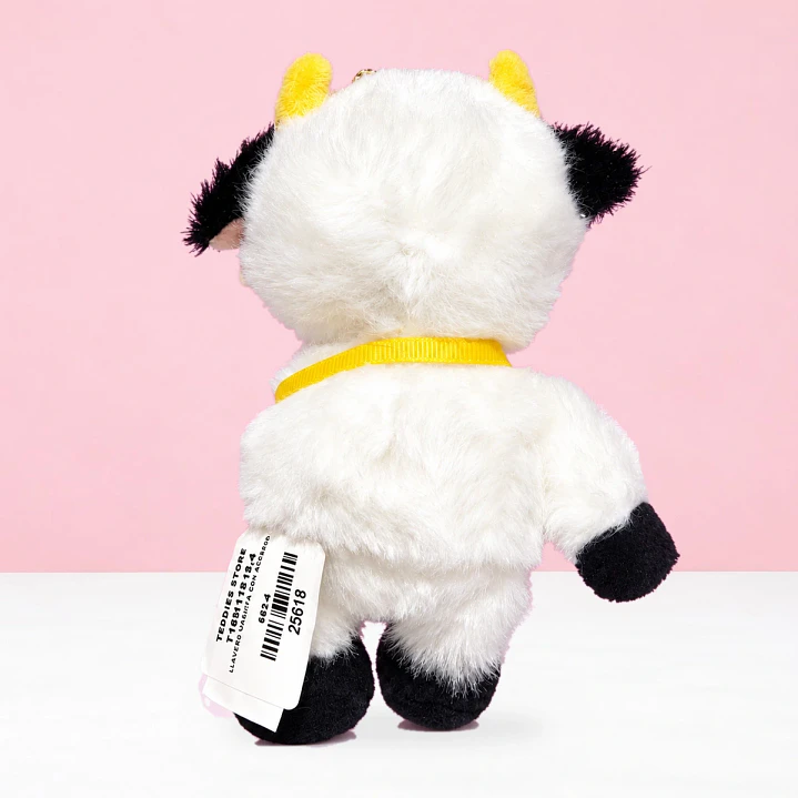 🐮🍍 Mini Vaquita de Peluche Tipo Llavero con Piña – Dulce y Adorable ❤️ 2