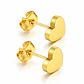 Corazón Dorado – Aretes de Corazón en Acero Quirúrgico - Miniatura 2