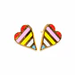 Corazones de Colores – Aretes Multicolor en Acero Quirúrgico - Miniatura 1