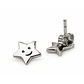 Estrellitas de Felicidad – Aretes de Estrella Plateados - Miniatura 2