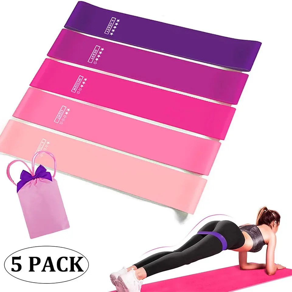 Set de 5 Bandas Elásticas de Resistencia para Entrenamiento Fitness en Casa 1