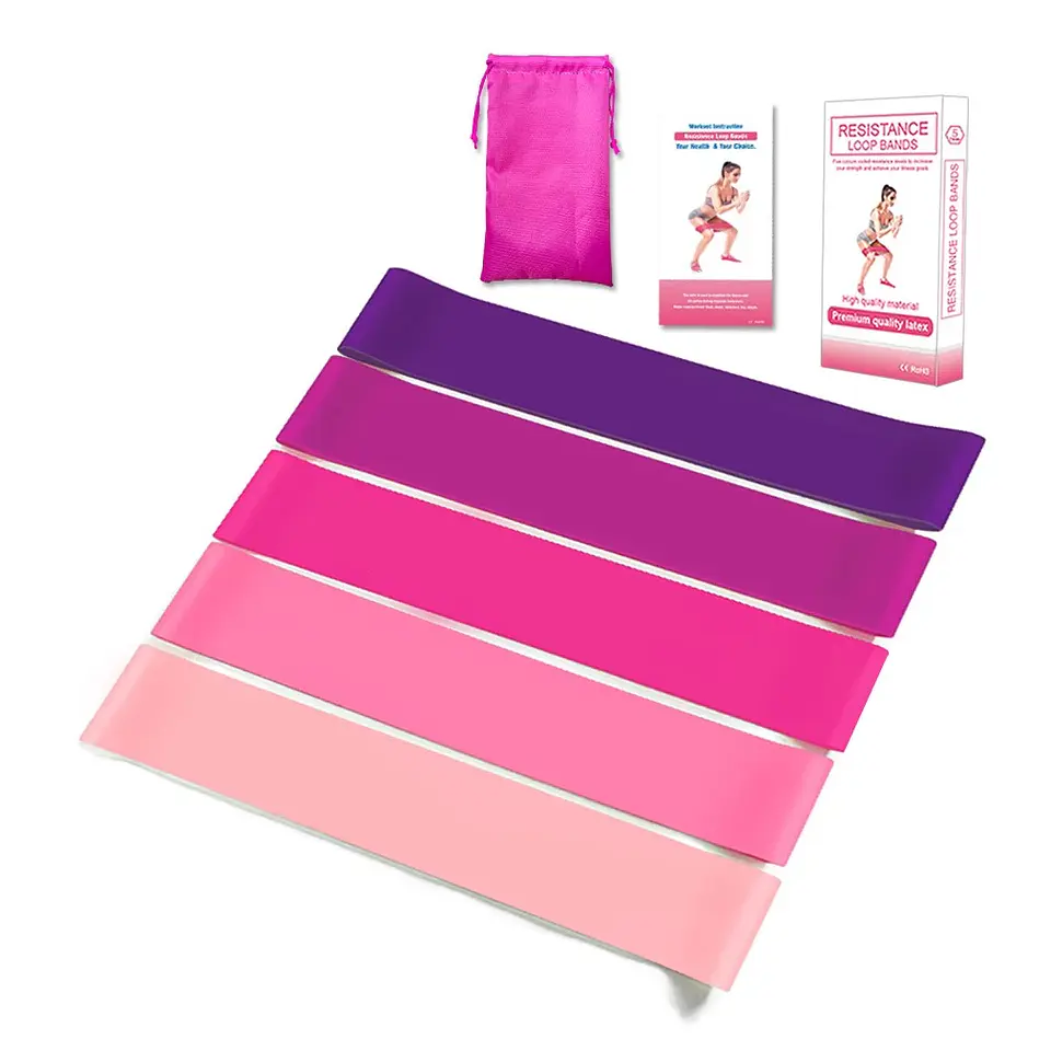Set de 5 Bandas Elásticas de Resistencia para Entrenamiento Fitness en Casa 2