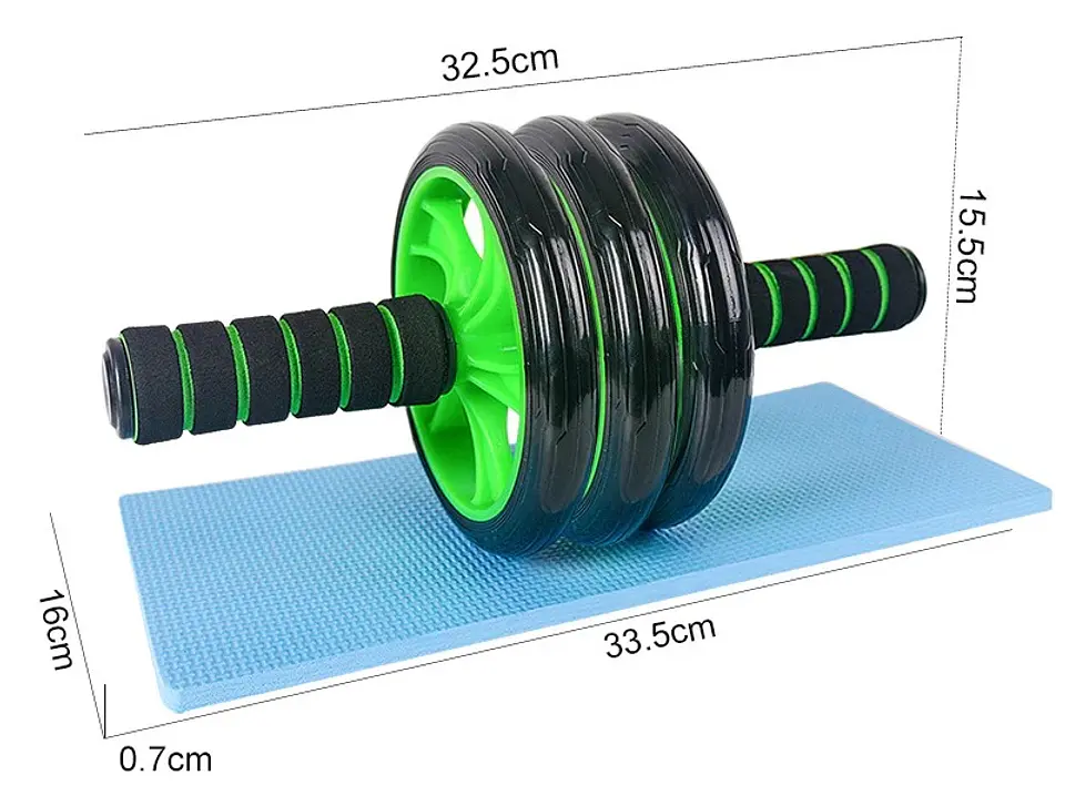 Rueda Abdominal Triple con Mayor Estabilidad para Ejercicios de Core en Casa 4