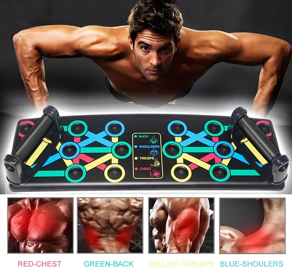Barra de Flexiones Push Up Bars para Entrenamiento de Pecho y Brazos en Casa 4