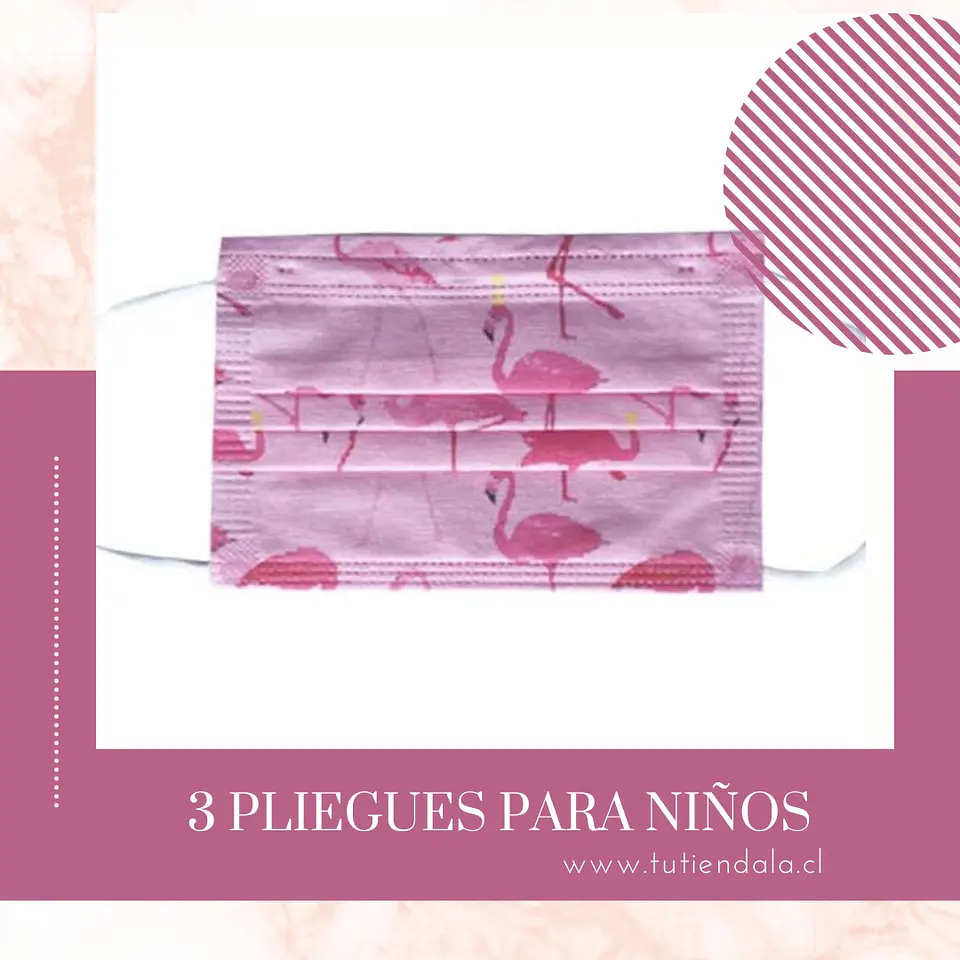 Mascarilla 3 pliegues niños 3