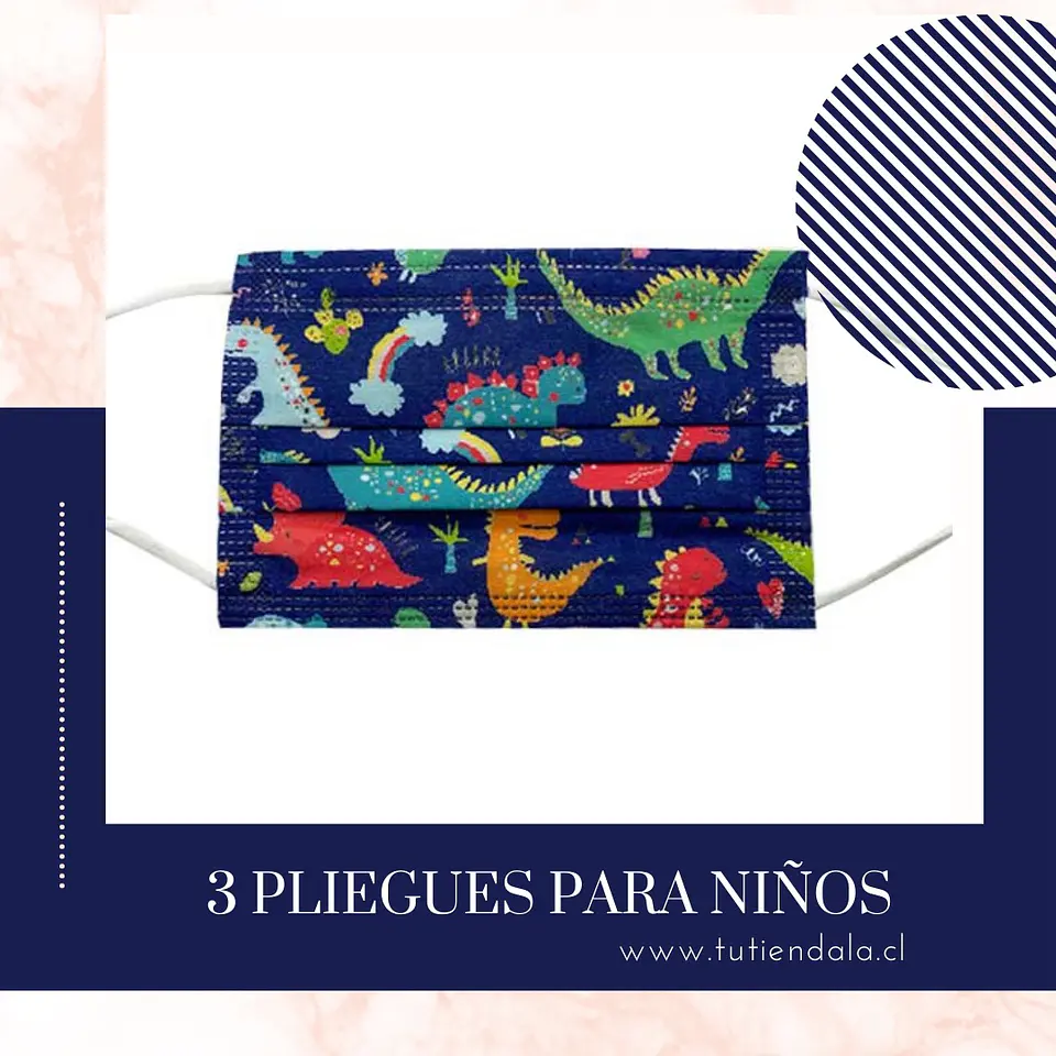 Mascarilla 3 pliegues niños 5