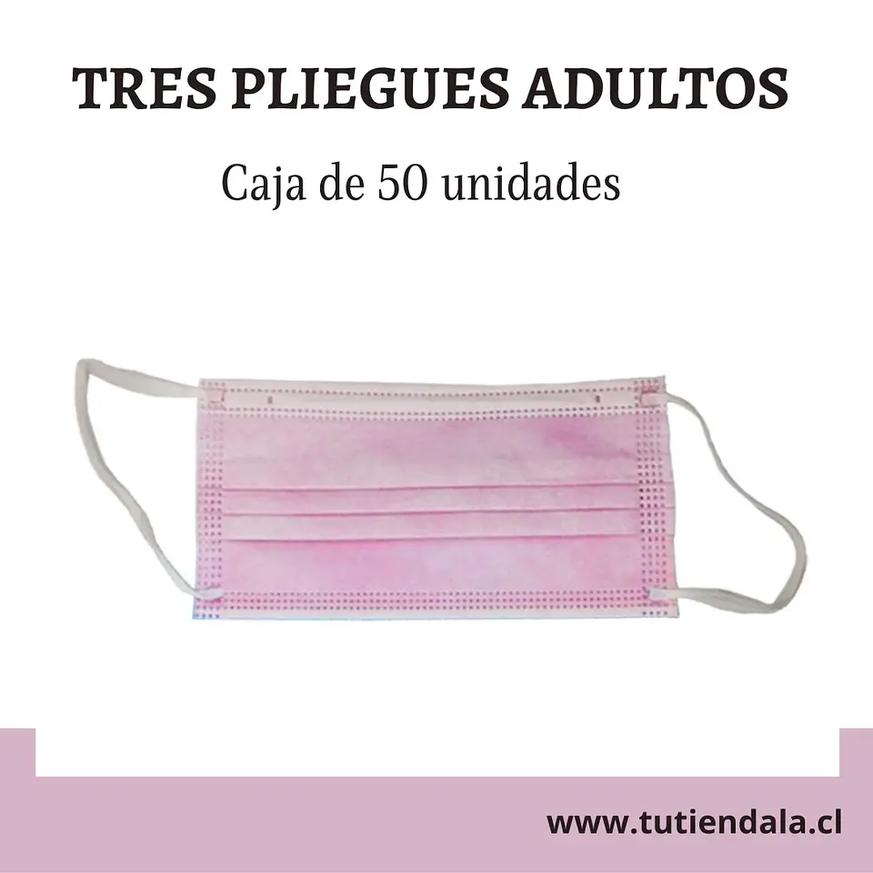 Mascarillas 3 Pliegues Adultos colores 1