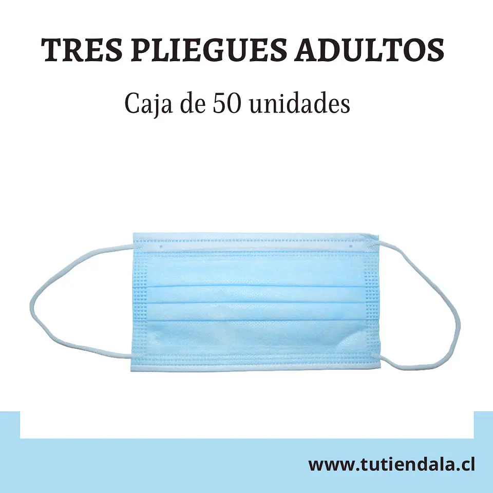 Mascarillas 3 Pliegues Adultos colores 2