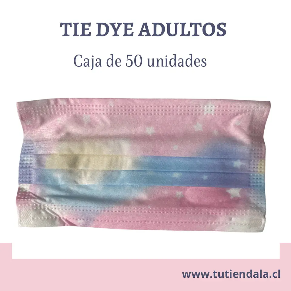 Mascarilla 3P adultos. Tie dye 1