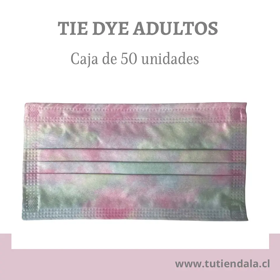 Mascarilla 3P adultos. Tie dye 5