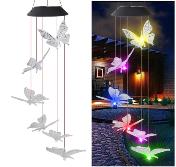  Colgante de Viento Solar LED Multicolor 14