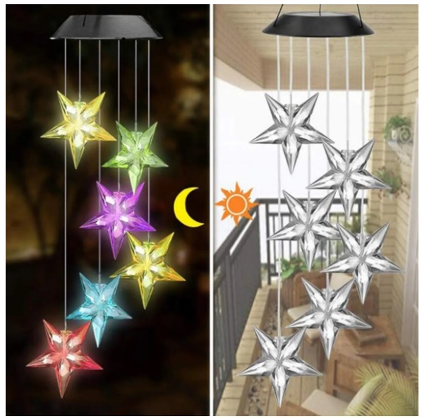  Colgante de Viento Solar LED Multicolor 15