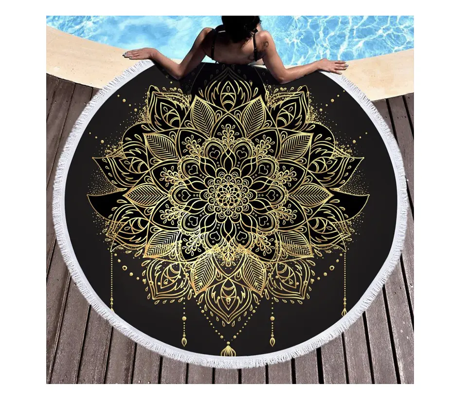 Toalla Redonda de Playa 150 cm 1