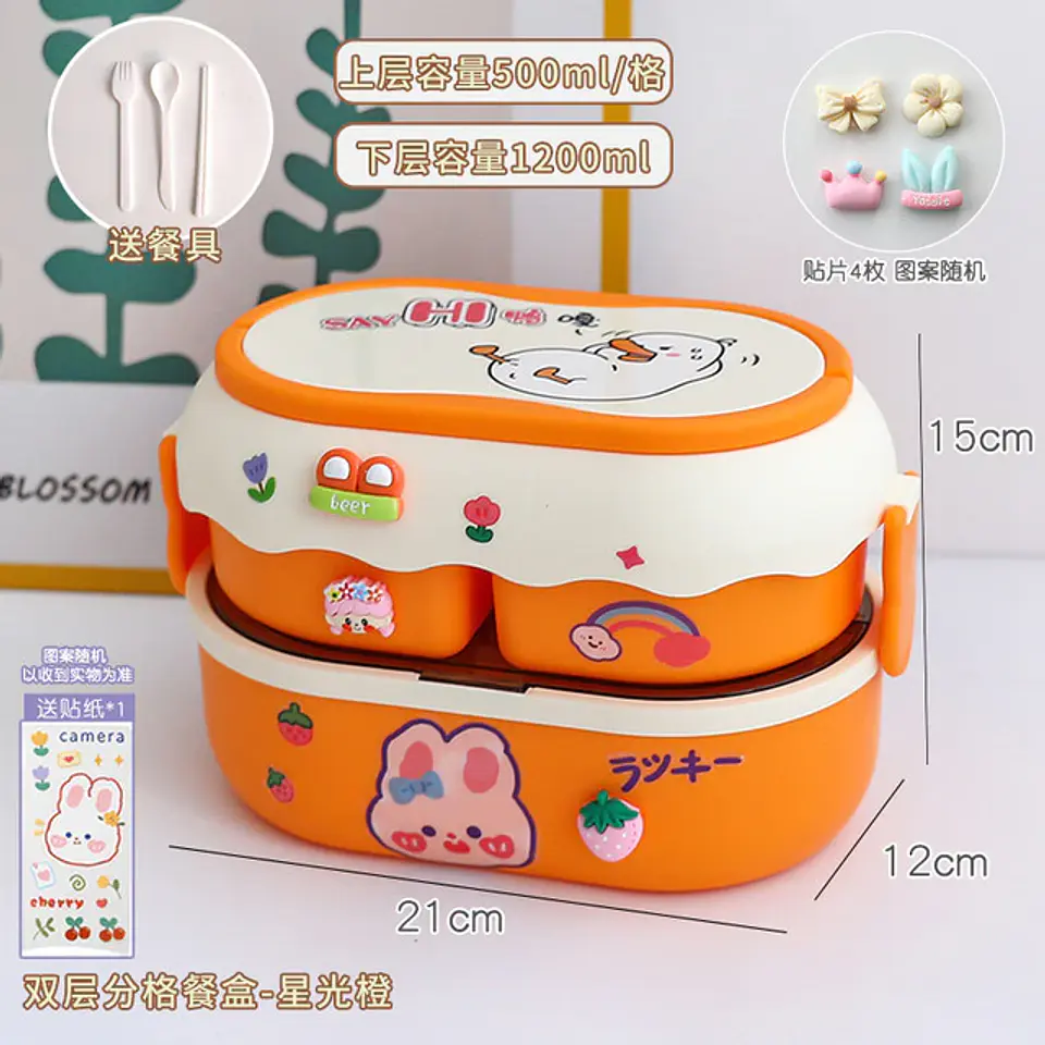 Lonchera Kawaii con Stickers 3D 5