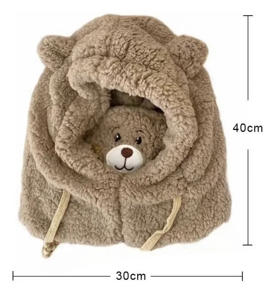Gorro con Cuello Osito para Niños 2