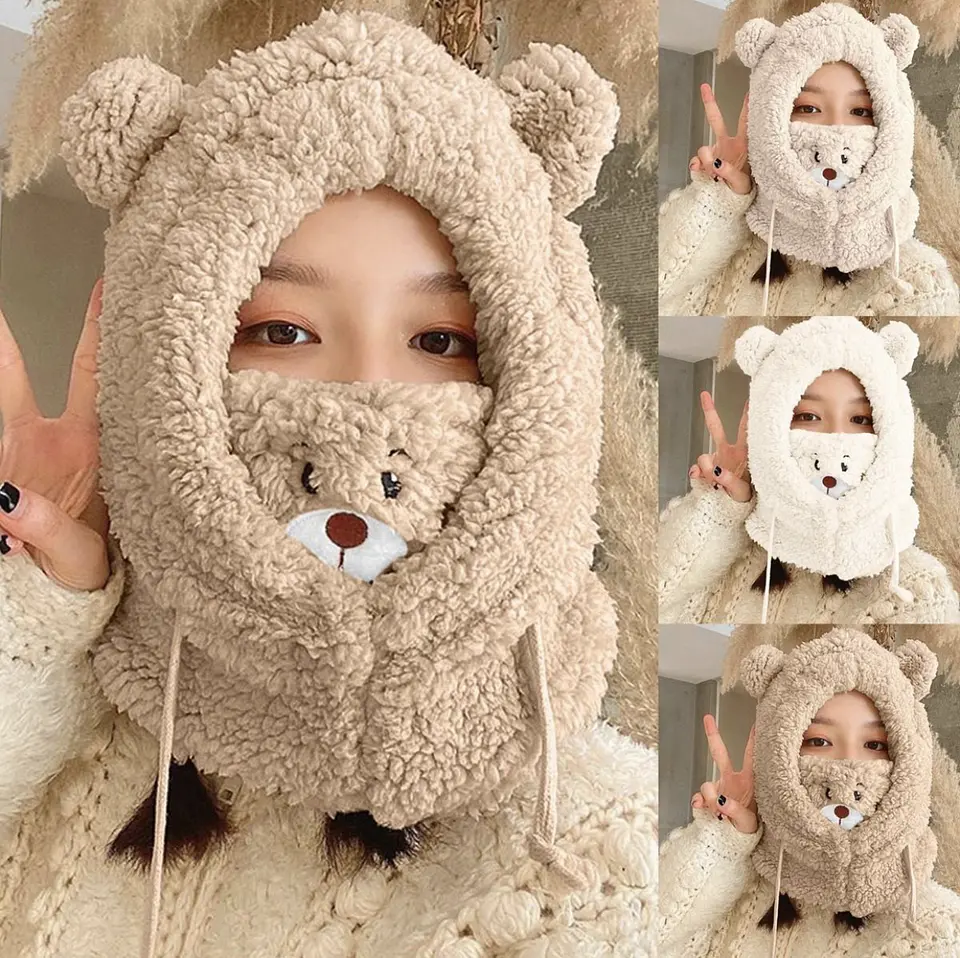 Gorro con Cuello Osito para Niños 5