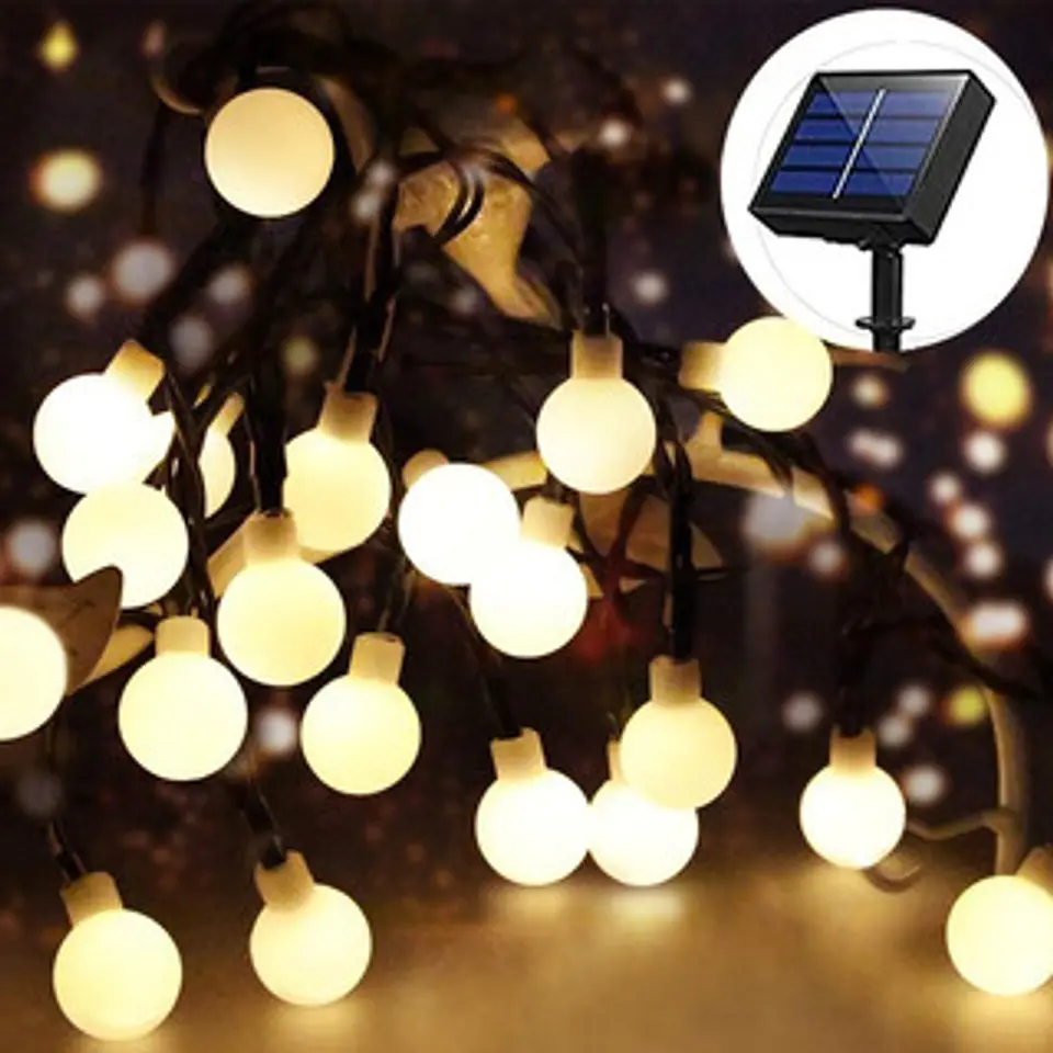 Guirnalda Solar de Esferas LED 6 Metros 2