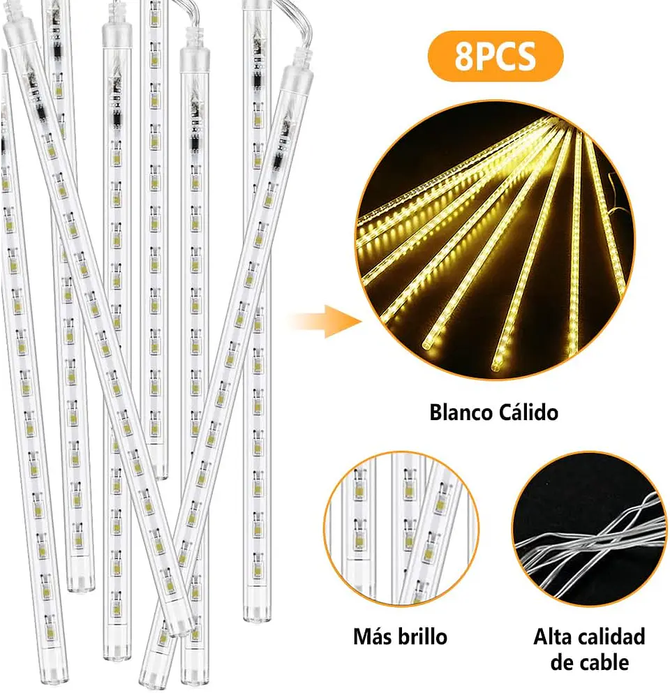 Luces Meteorito LED en Cascada 5