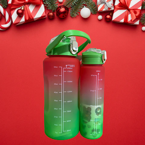 Pack botella motivacional Navidad