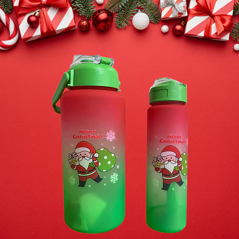 Pack botella motivacional Navidad