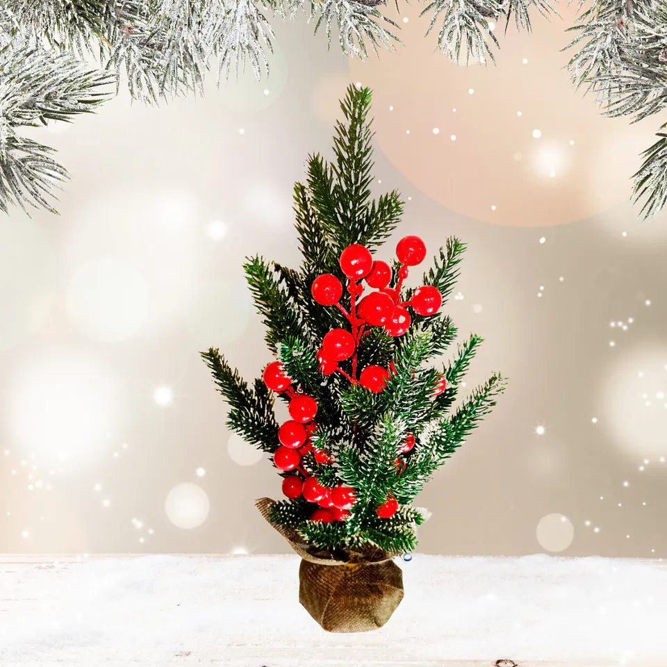 Mini Árbol de Navidad 34 cm con Luz Hada 2