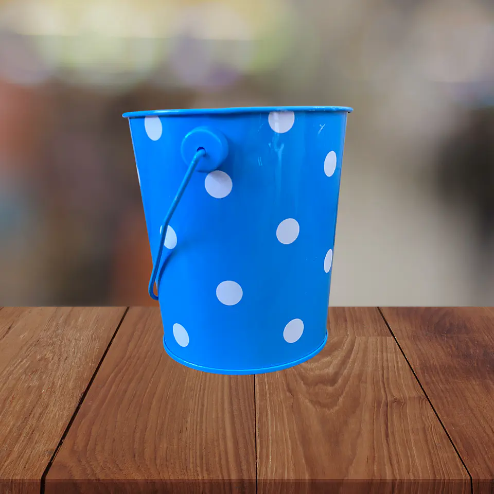 Balde Metálico Decorativo 10 cm 3