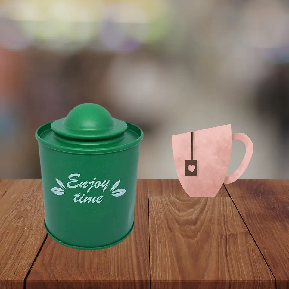 Cajita de Té Metálica 9 cm 10