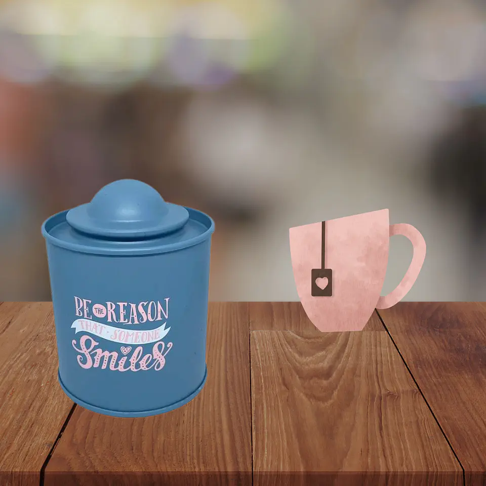 Cajita de Té Metálica 9 cm 9