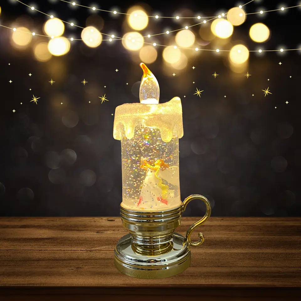 Luz de Vela LED con Agua – Decoración Navideña 3