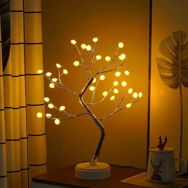 Lámpara árbol de mesa