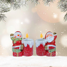 Vela cerámica navidad