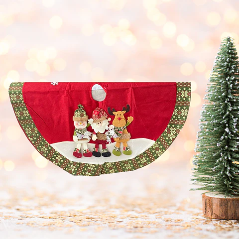 Pie de Árbol Navidad. Faldón