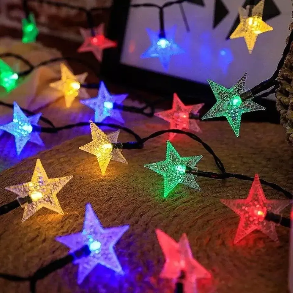 Guirnalda Solar de Estrellas LED 6 Metros 3