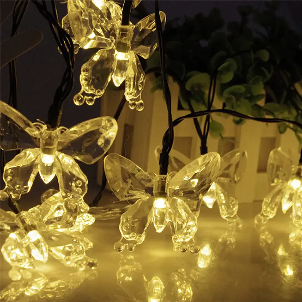 Guirnalda Solar Mariposas LED 6 Metros 2
