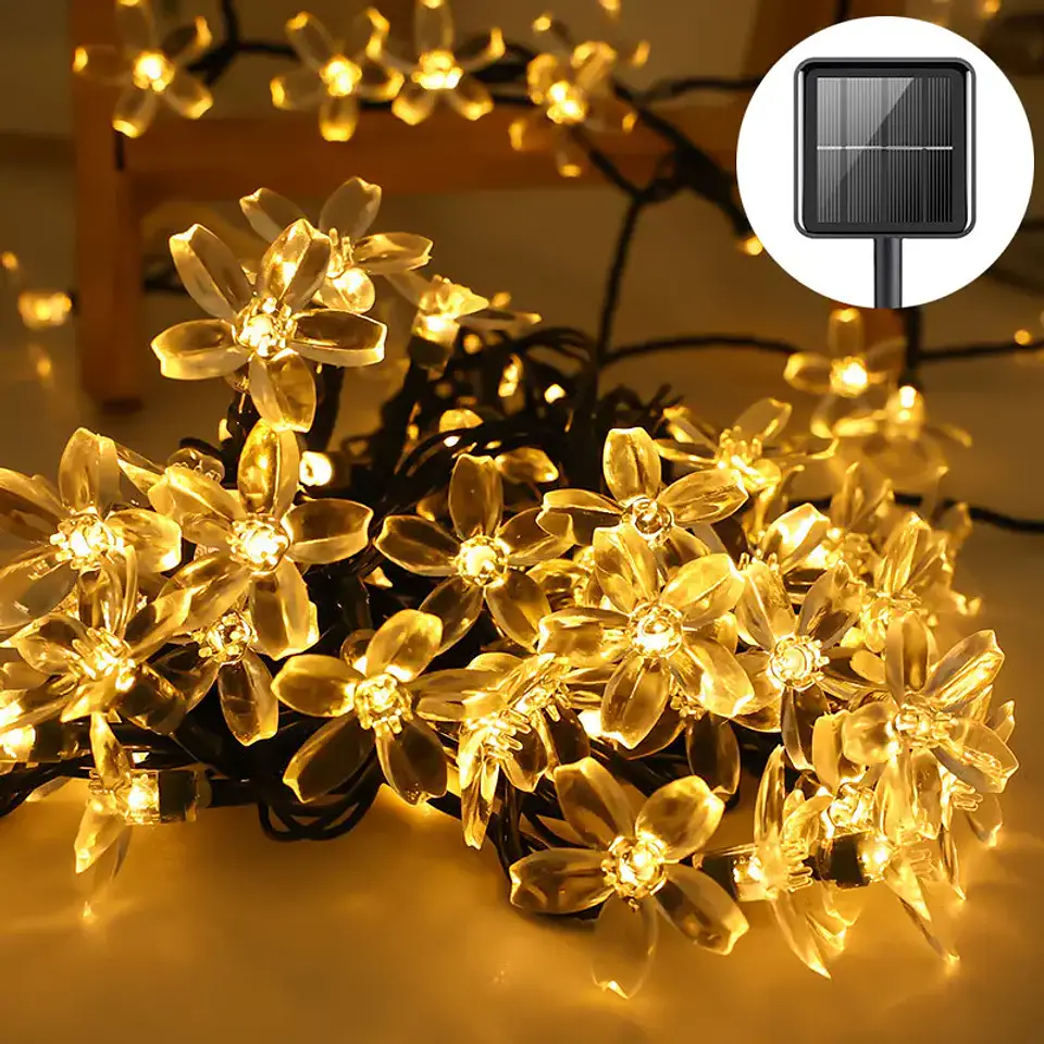 Guirnalda Solar Flores LED 6 Metros 3