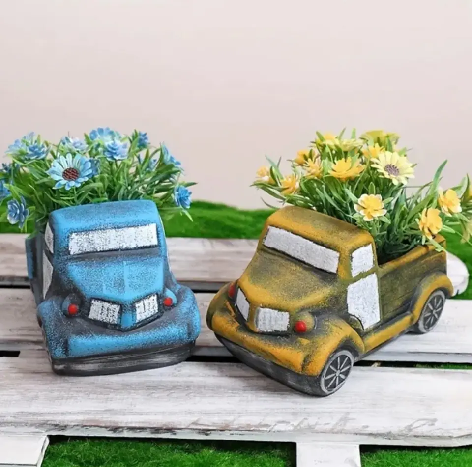Macetero Decorativo de Camioneta 3