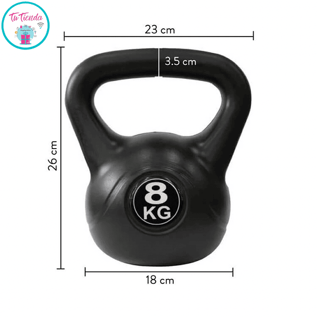 Kettlebell. Pesa rusa 8 kg.