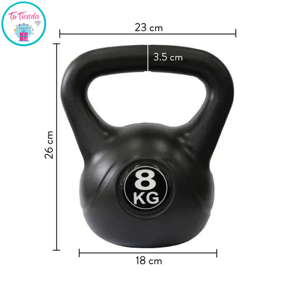 Kettlebell 8 kg Pesa Rusa para Entrenamiento Funcional y Fuerza en Casa 3