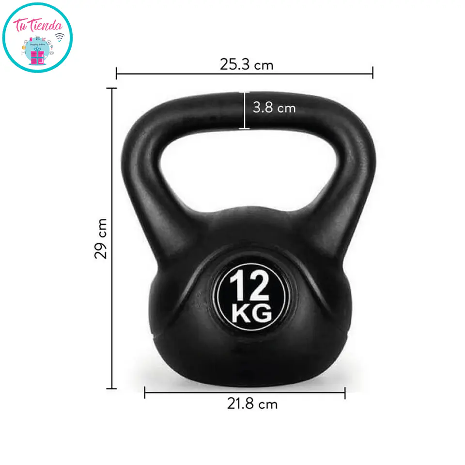 Kettlebell 12 kg Pesa Rusa para Entrenamiento Funcional Profesional y Fuerza 3