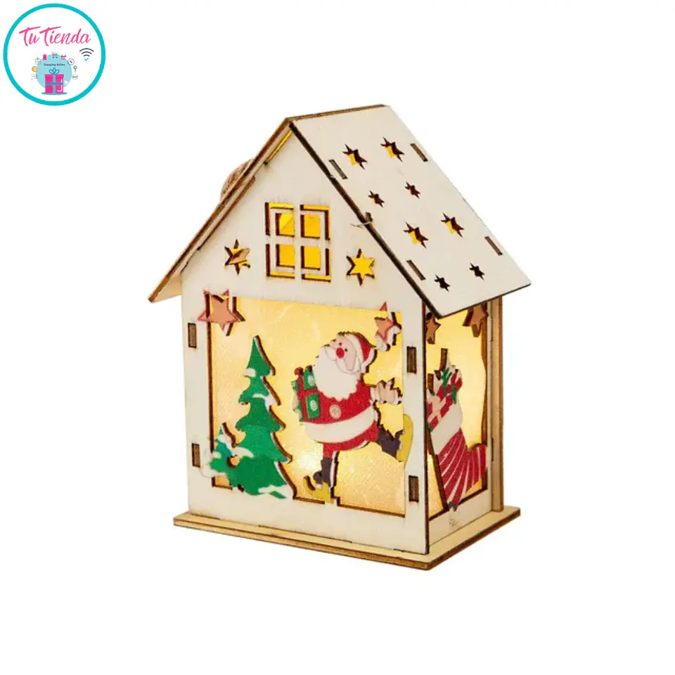 Set de 6 Casitas Navideñas con Luz LED 3