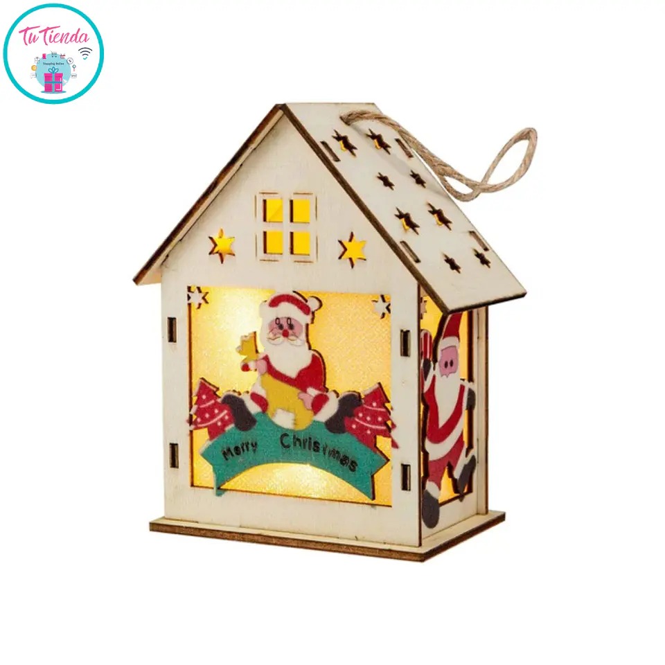 Set de 6 Casitas Navideñas con Luz LED 6