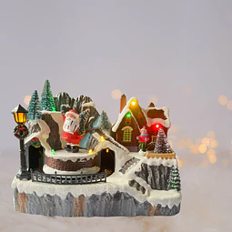 Villa Musical Navideña Pascuero con Luz LED