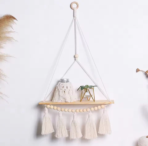 Colgante Macramé con Flecos 73cm