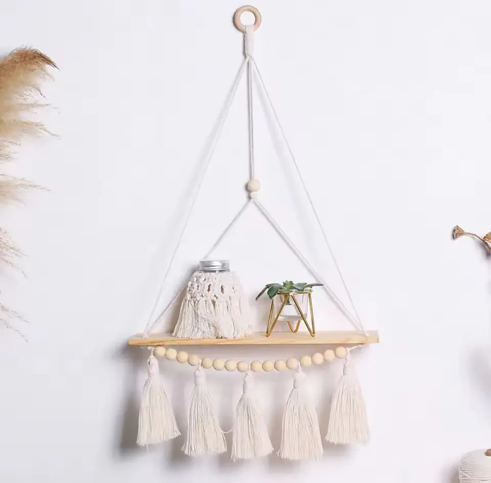 Colgante Macramé con Flecos 73cm 1