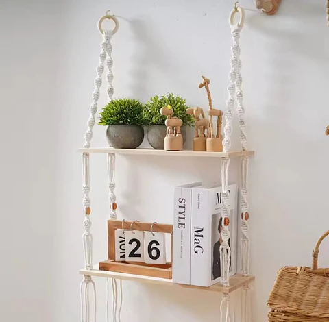 Colgante Macramé 2 Niveles 94cm